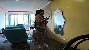 Stepsister Dances Teasing in New Condo Then Cums Hard on Your Cock!