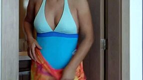 wife strips naked on beach flashing pussy urine to lure man for public fuck?