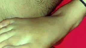 Whoa 18yo virgin stepsister gives deepthroat footjob, so taboo and wet!