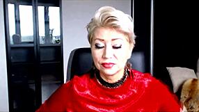 Mature Webcam Whore Aimee in Fur Coat Flashes Shaved Pussy Dirty Talks Solo Exhibition