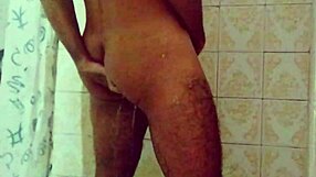 Two Cumshots Drip Down Hands During Steamy Shower Masturbation