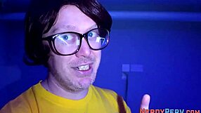 busty british babe tricked into first-time cock sucking and handjob in hd