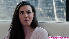 blonde babe pins her hairy lesbian roommate down for intense ass licking and face sitting in dorm