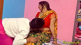 stepsister's cute tits bounce hard fucked on storage box