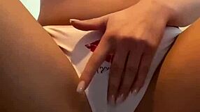 blonde swedish teen masturbates wet panties vibrator cums moaning hard panty bank used panties