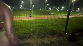 naughty brunette gets excited after chat fucks all friends street side public view