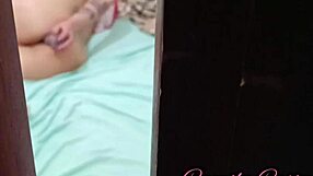 i caught milf stuffin dildo up her ass n came drippin red