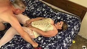 Grandma Carmen Angel's Lingerie Tease Begs for Your Creampie Cumshot Now