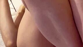 snapping pic between wife's legs before fucking her soaking wet pussy