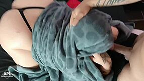 Chubby brunette slut surprises with creampie doggystyle part 2