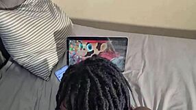 bent over big black cock pounds naughty maid's ass till she screams