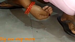 beautiful indian couple rides cowgirl in romantic homemade sex