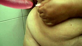 omg big ass bbw squirts huge in shower masturbating fat pussy toys