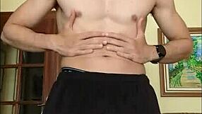 i stroke my huge monster cock handjob style masturbating hard with toy