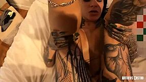 big titted brazilian slut gets fucked by tattoo artist in his shop