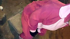 Fat curvy blonde milf in halloween lingerie maid outfit fucked rough creampie