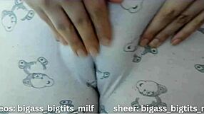 Juicy Cameltoe Tease in Tight Pajama Pants Reveals Big Pussy Lips and Clit