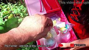 little red riding hood craves farmer's big cock in her tight costume