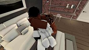 roblox threesome big ass big black cock pussy fuck