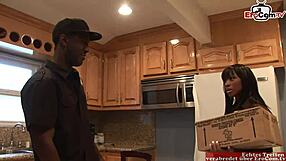 i crave that big black cock as skinny ebony teen with small tits