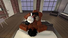 roblox threesome big ass big black cock pussy fuck