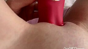 omg feel this toy licking my swollen clit and wet horny pussy to orgasm