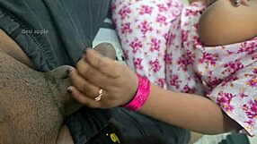 step sister strokes cock handjob till cum explosion