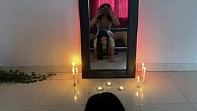 pov submissive latina neighbor bends over for valentines anal gaping fuck