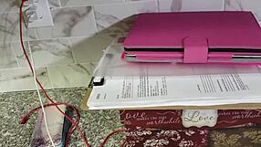 Tight wet shaved milf pussy begs for quickie creampie