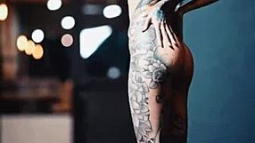 Tattooed skin cravings explode in wild couple's orgasmic tattooed flesh frenzy