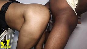 black ninja rocks neighbor so hard she shakes all over