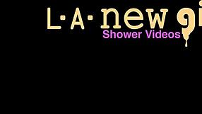 Shy blonde teen showers but wants daddy's touch next?