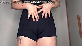 craving that juicy cameltoe tease in tight gym shorts?