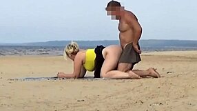 Fucking Curvy Funny Milf Bent Over Wild Island Beach