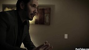 rich pervert guy ready to stretch babysitter teen's tight 18+ pussy hard?