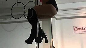 doctorita argenta strips sexy on the hospital pole for patients