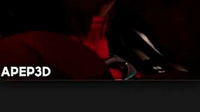 loba rubs morrigan shakes blackfire fingers big tits compilation