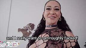 brazilian milf morgan xx gags on cock then fists her ass wide