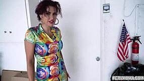 uh horny stepmom savana styles rides my huge cock in the garage hard