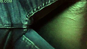 Gretala blues her jeans in sultry brunette mature tease