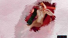 Big Round Ass Milf Blonde Polina STRIPTEASE Playboy Convertible