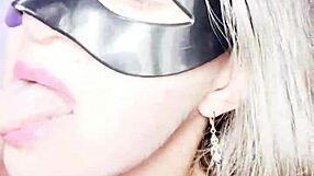 colombian latina stepmom's giant cameltoe pussy lips drip in lingerie for stepson