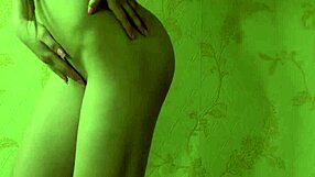 hot girlfriend teases pussy through tight jeans solo