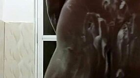 Horny Bottom Jerks Monster Cock In Steamy Shower