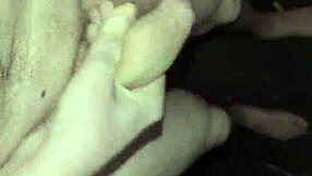 guy jerks huge cock naked outside at night