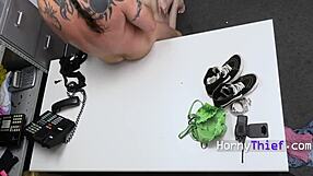 Pleasure Thief Punished with Vibrator Torment in Office Garage Regret