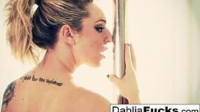 Dahlia Dildos Tight Wet Pussy!