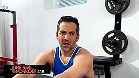 เพื่อนนักมวยปล้ำปล่อยของจัดเย็ดยิมดุเดือด