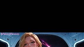 3d ai blonde rides cock cowgirl style with big firm tits and hard erect nipples bouncing in pov