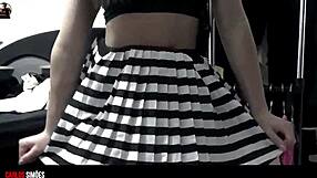 young latina amateur shows off her sexy lingerie panties